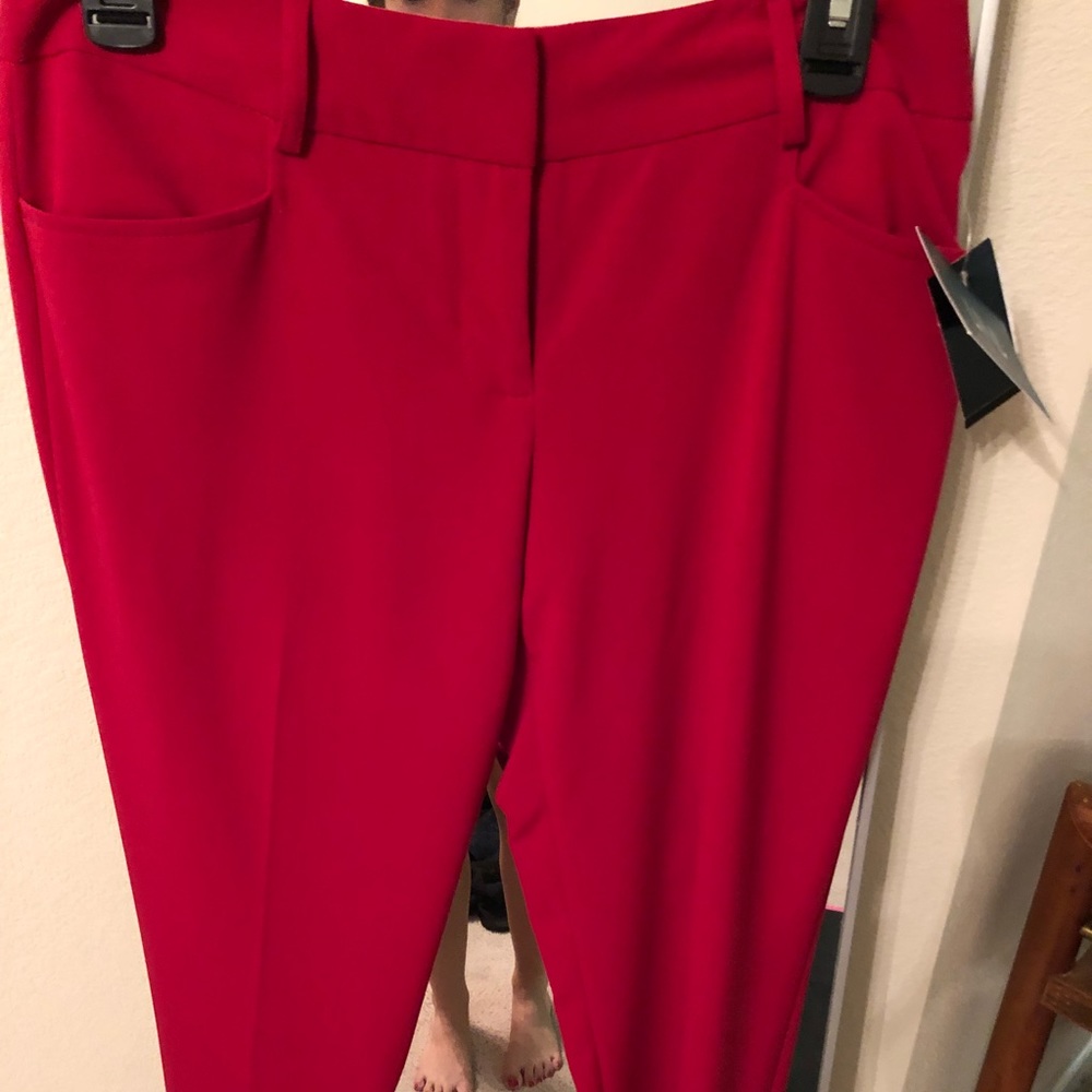 Red slacks